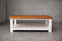 Load image into Gallery viewer, Handmade Solid Pine Coffee Table | Rustic Farmhouse Living Room Table
