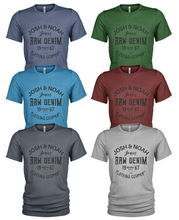 Load image into Gallery viewer, 6 Pack Josh &amp; Noah Raw Denim Men's 100% organic Crew Neck Casual T-Shirts
