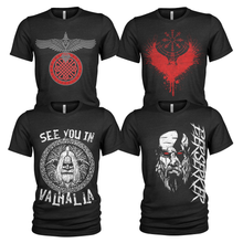Load image into Gallery viewer, Men's Crew Neck Vikings T-Shirt 4 Pack
