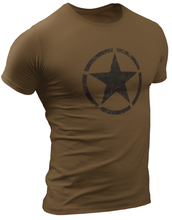 Load image into Gallery viewer, US Army Vintage Style Willys Jeep Star T Shirt
