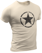 Load image into Gallery viewer, US Army Vintage Style Willys Jeep Star T Shirt

